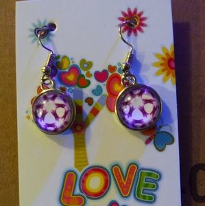 Handmade cabochon earrings